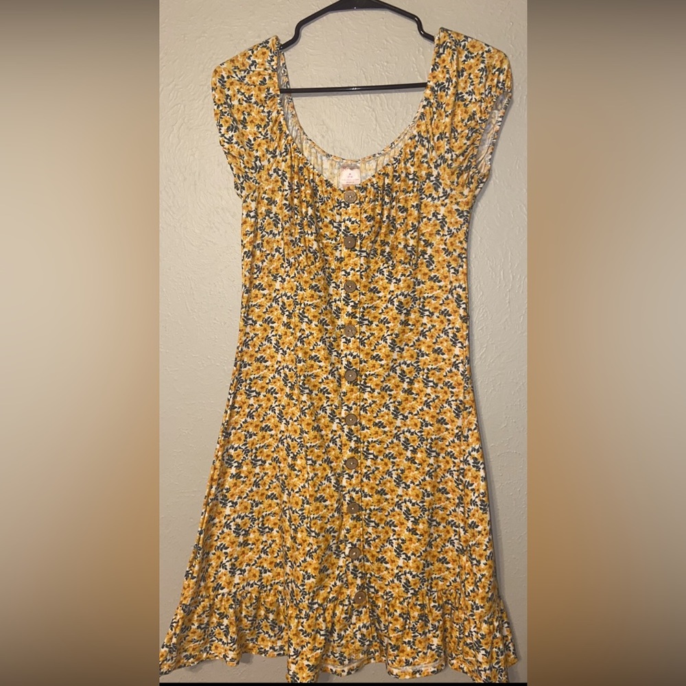 No Boundaries sunflower dress